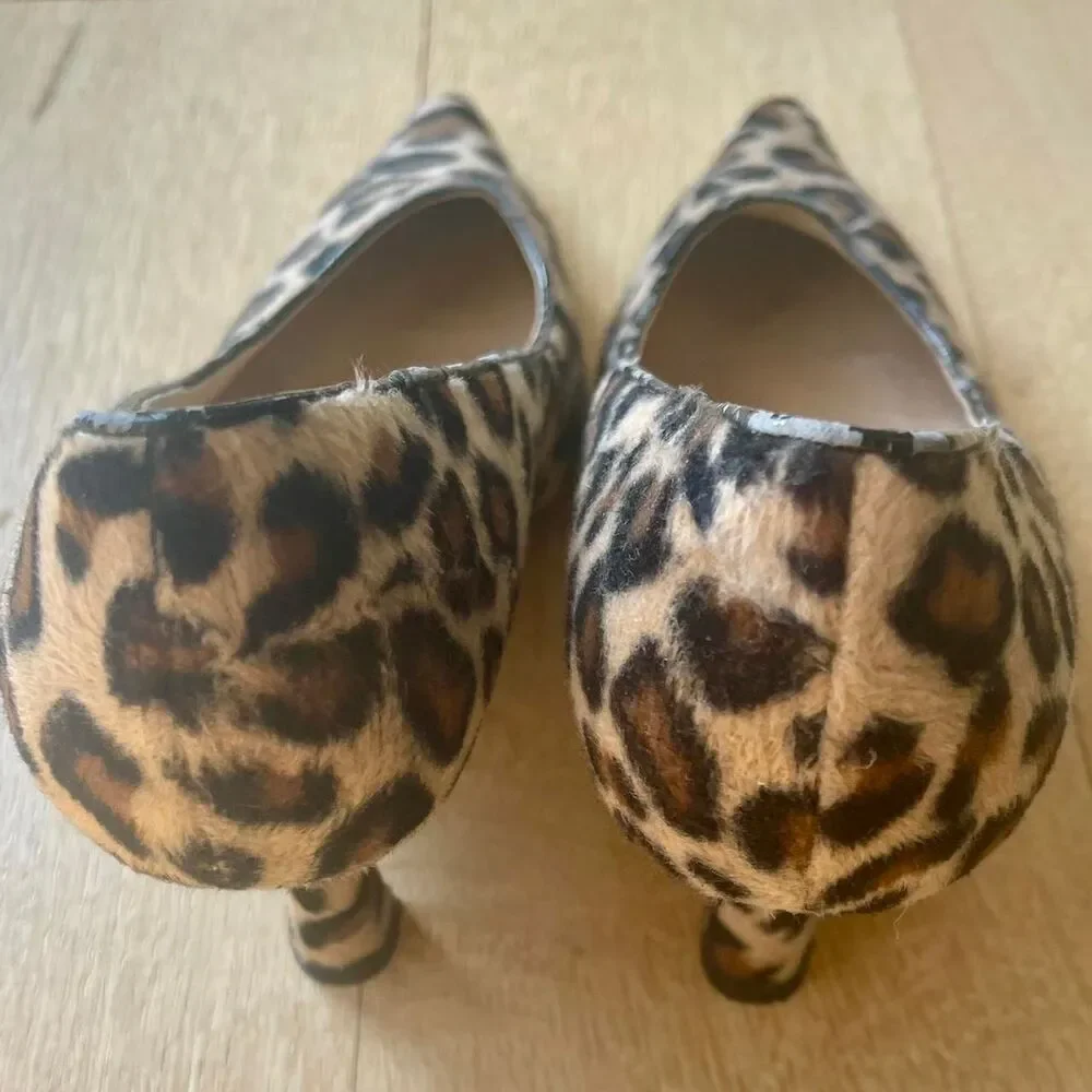 Handmade Women's leopards heels
